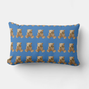 Oreiller Ours en Peluche Bleu Personnalisé