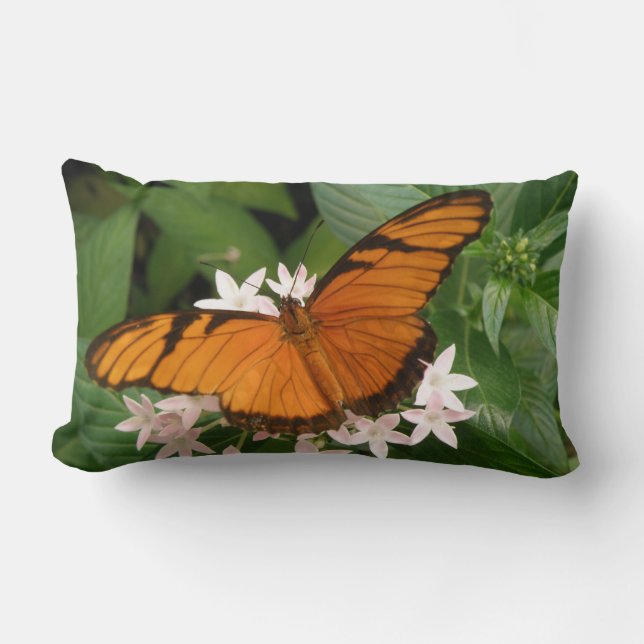 Oreiller papillon Julia orange (Recto)