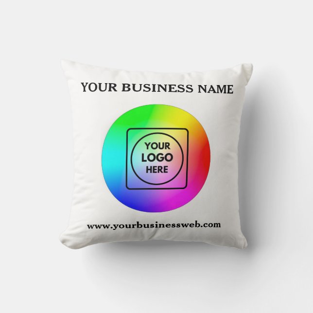 Oreiller personnalisé avec logo d'entreprise (Recto)