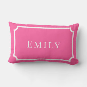 Oreiller personnalisé avec nom Palm Beach Preppy