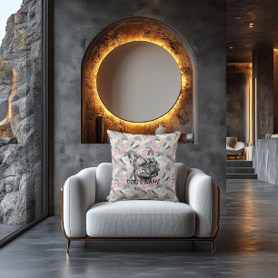 Oreiller Personnalisé Bouledogue Français Abstrait