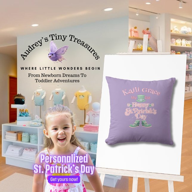 Oreiller personnalisé de la Saint-Patrick pour béb (Créateur téléchargé)