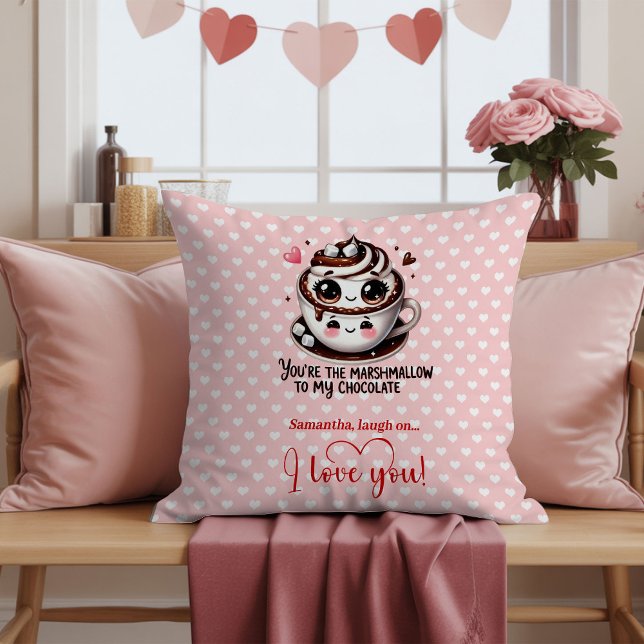 Oreiller personnalisé mignon de nourriture de dess (Personalized Cute Cartoon Food Love Pillow)