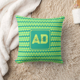 Oreiller personnalisé monogramme gras pour petit a