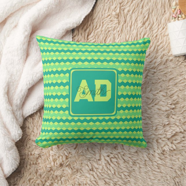 Oreiller personnalisé monogramme gras pour petit a (Couverture)