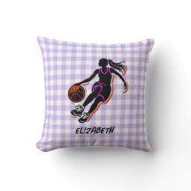 Oreiller personnalisé pour fille de basketball