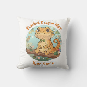 Oreiller personnalisé pour maman de dragon barbu