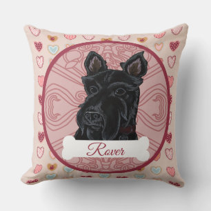 Oreiller personnalisé Scottish Terrier pour la Sai