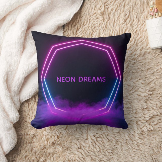 Oreiller personnalisé synthwave rétro personnalisé (Couverture)