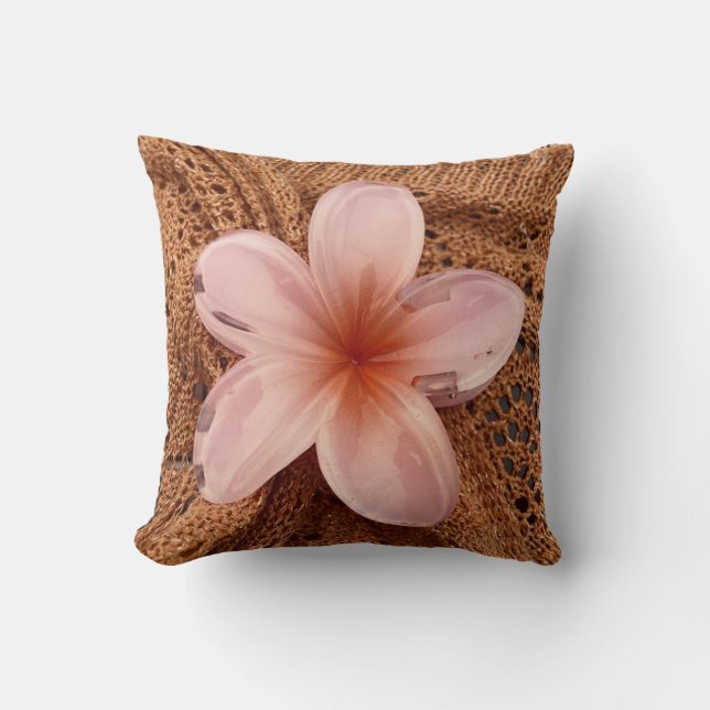 Oreiller Petal Rose - Douce Beauté" (Recto)