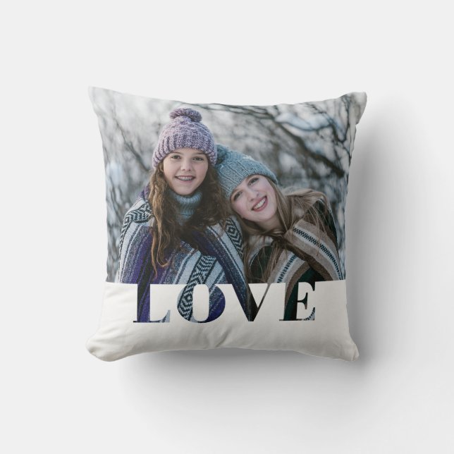 Oreiller photo d'amour moderne (Recto)