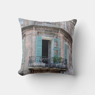 Oreiller photo de balcon du Quartier français de L
