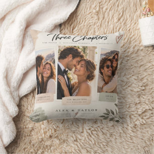 Oreiller photo de couple Trois Chapitres