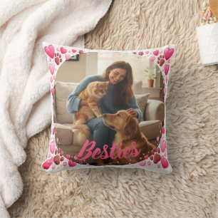 Oreiller photo personnalisé pour amoureux d'animau