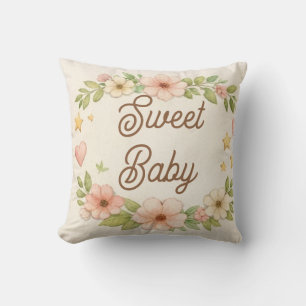 Oreiller pour Baby Shower Douce Fleur   Décoration