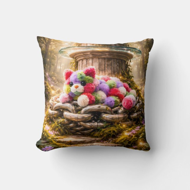 Oreiller pour enfants en forme d'ours en peluche a (Recto)