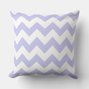 Oreiller rayé zig zag bleu bébé
