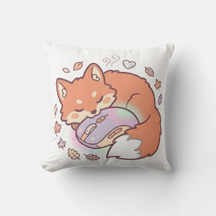 Oreiller Renard Joueur Mignon Endormi