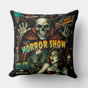 Oreiller Rétro Horreur Spook Show