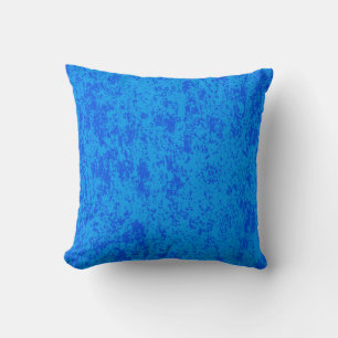 Oreiller réversible bleu texturé