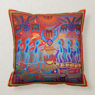 Oreiller Rituel Huichol Shaman