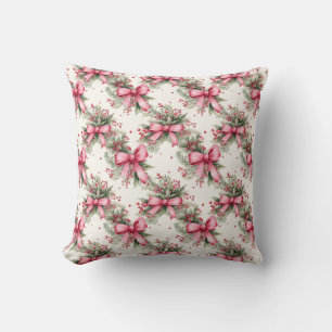 Oreiller rose de Noël