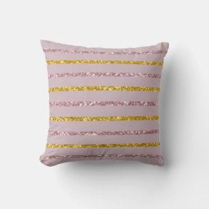 Oreiller rose et or