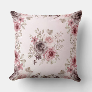 Oreiller rose Floral