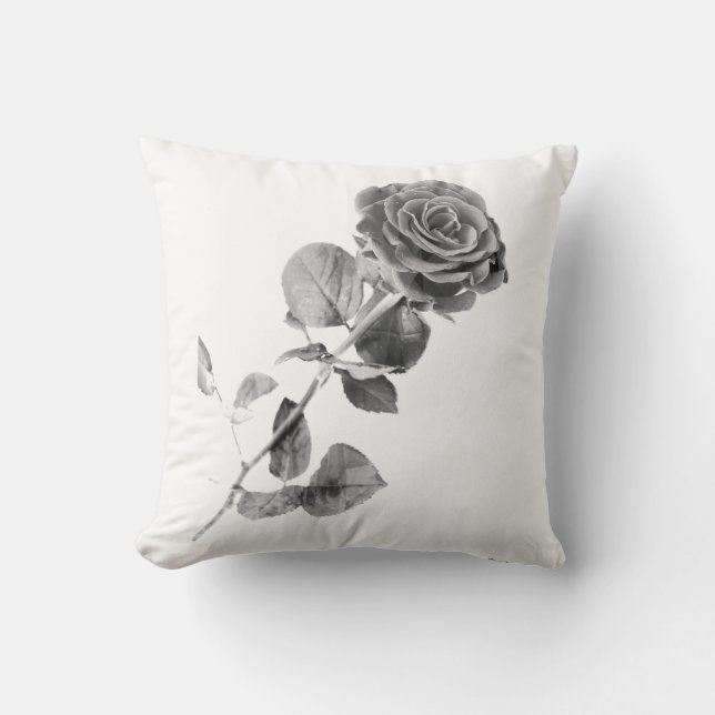 Oreiller Rose Grise pour Votre Maison Adorable ! (Recto)
