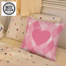oreiller rose pour elle