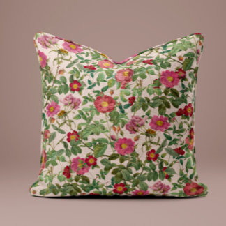 Oreiller Rose Rose Vintage en Ivoire Douce