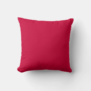 oreiller rouge bordeaux