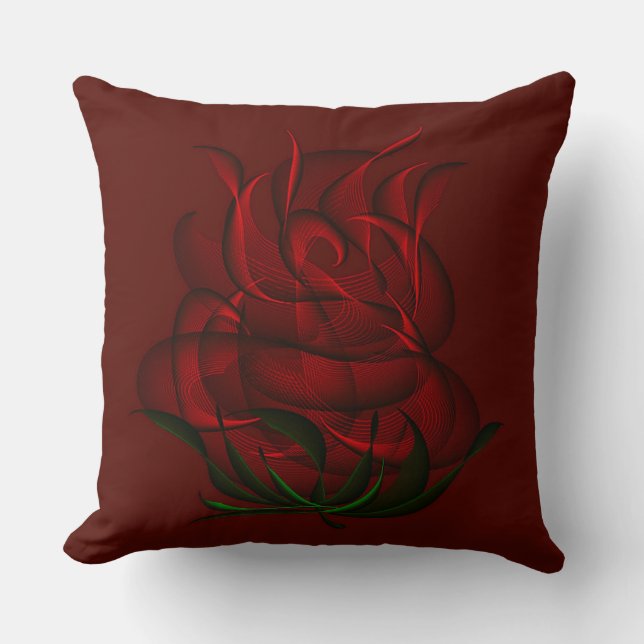 Oreiller rouge rouge rouge rose Abstraite (Recto)