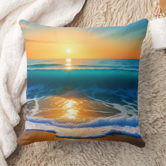 Oreiller Sérénité Coucher de Soleil (Couverture)