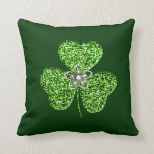 Oreiller Shamrock parties scintillant Et Jauge De 