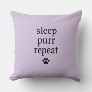 Oreiller Sleep Purr Repeat – Décoration de chat co