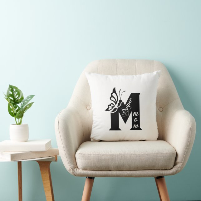 Oreiller super maman | Oreiller jeté | salon (Chaise)