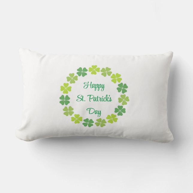 Oreiller trèfle de la Saint-Patrick (Recto)