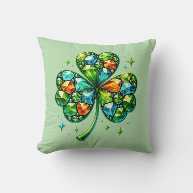 Oreiller trèfle de la Saint-Patrick (Recto)