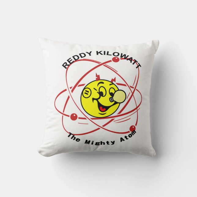 Oreiller très amusant rouge Kilowatt Thlow (Recto)