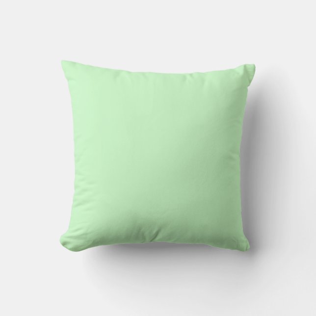 oreiller uni vert-bleu pastel clair sarcelle solid (Recto)
