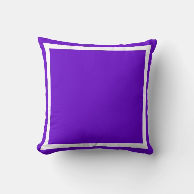 Oreiller uni Violet Pourpre Clair (Recto)