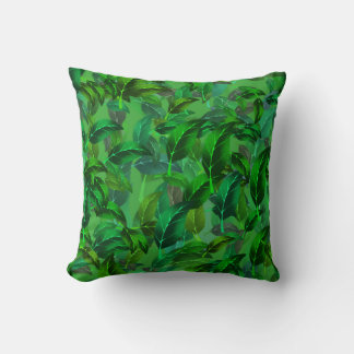 Oreiller vert Feuille