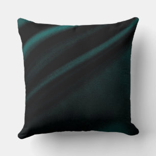 Oreiller vert foncé et noir
