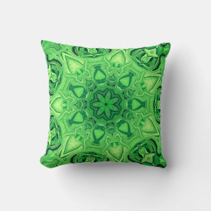 Oreiller vert Mandala