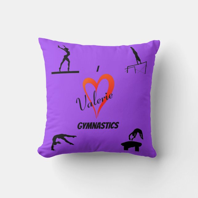 Oreiller Violet Lancer Filles Amour Gymnastique (Recto)