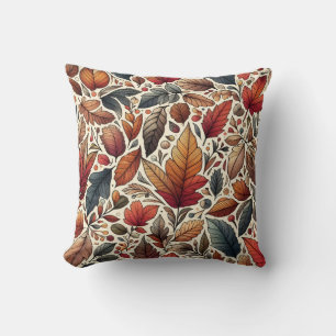 Oreillers à jet Motif de coulée d'automne