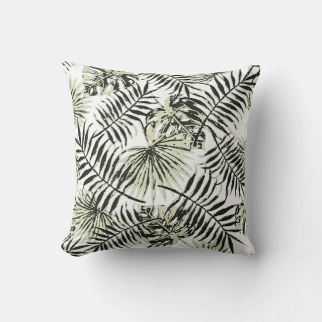 Oreillers à lancer à feuilles de palme (Recto)