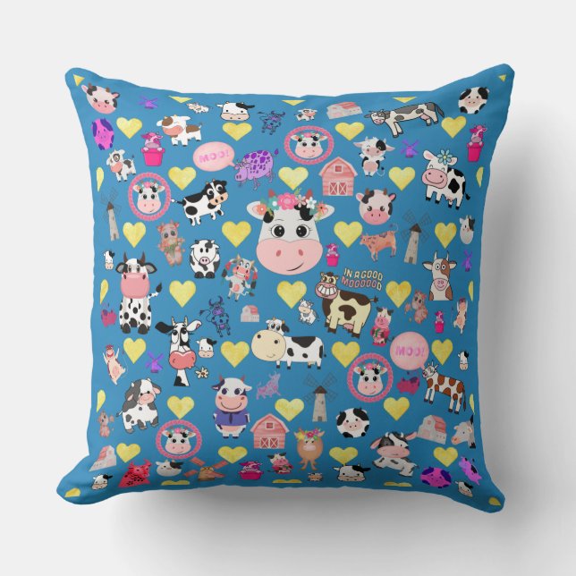 Oreillers à lancer avec coeur (Recto)