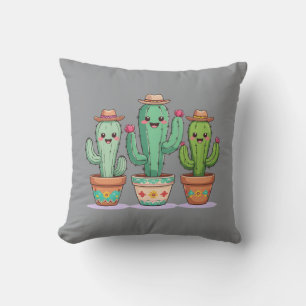 Oreillers à lancer Boho Cactus